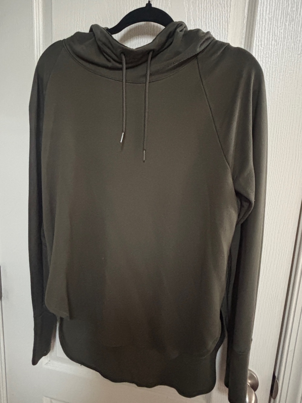 Athletic Works Olive Green Pullover Hoodie with Drawstring